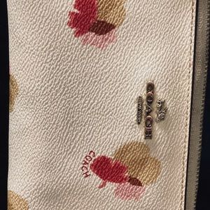 Coach two pocket zipper wallet